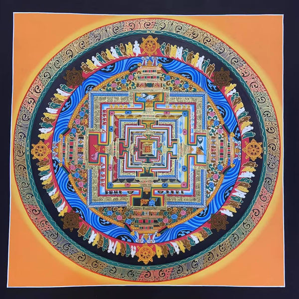 Kalachakra Mandala Tibetan Thangka Painting