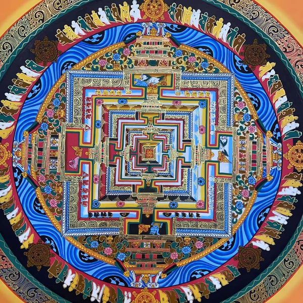 Kalachakra Mandala Tibetan Thangka Painting