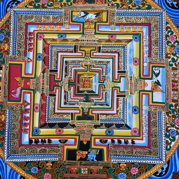 Kalachakra Mandala Tibetan Thangka Painting