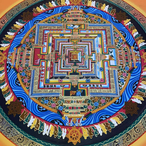 Kalachakra Mandala Tibetan Thangka Painting