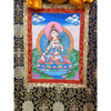 White Tara Thangka - Silk Framed