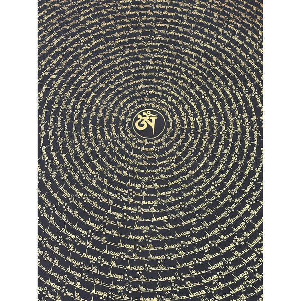 Om Mantra Mandala Large Thangka
