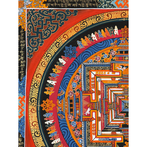 Kalachakra Mandala Tibetan Thangka Painting