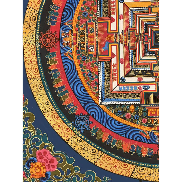 Kalachakra Mandala Tibetan Thangka Painting