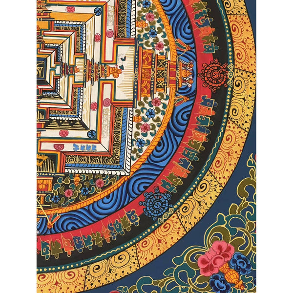 Kalachakra Mandala Tibetan Thangka Painting