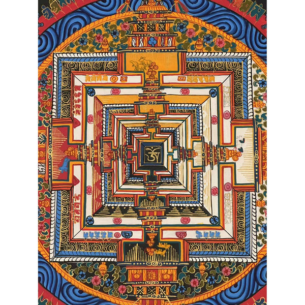 Kalachakra Mandala Tibetan Thangka Painting