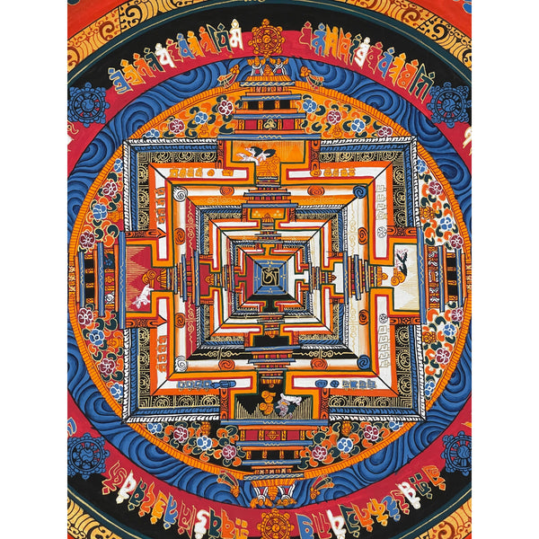 Kalachakra Mandala Tibetan Thangka Painting