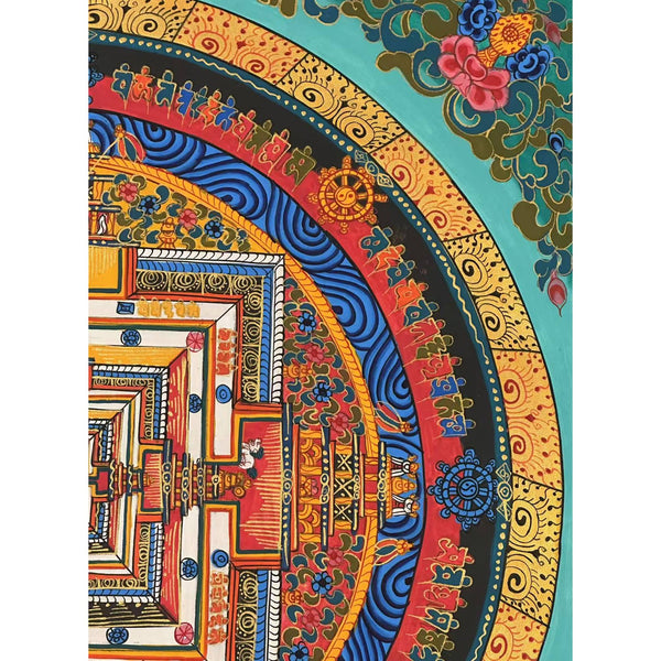 Kalachakra Mandala Tibetan Thangka Painting