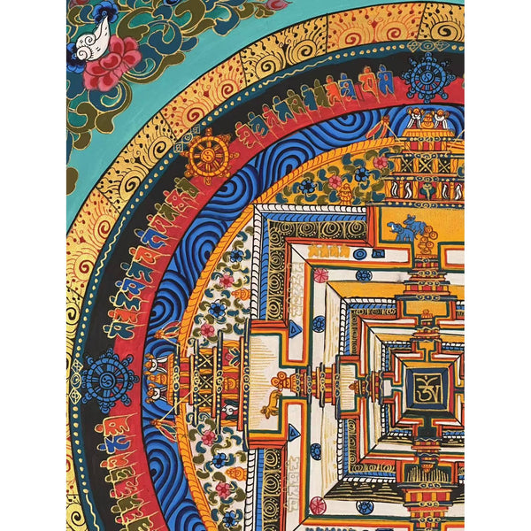 Kalachakra Mandala Tibetan Thangka Painting