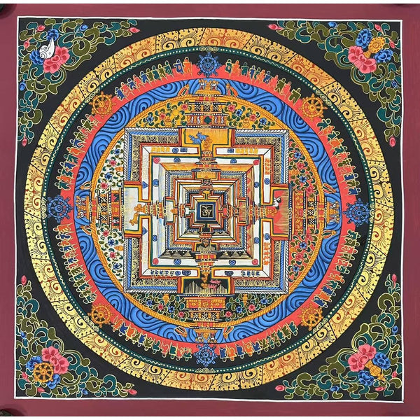 Kalachakra Mandala Tibetan Thangka Painting