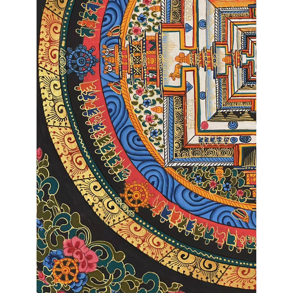 Kalachakra Mandala Tibetan Thangka Painting