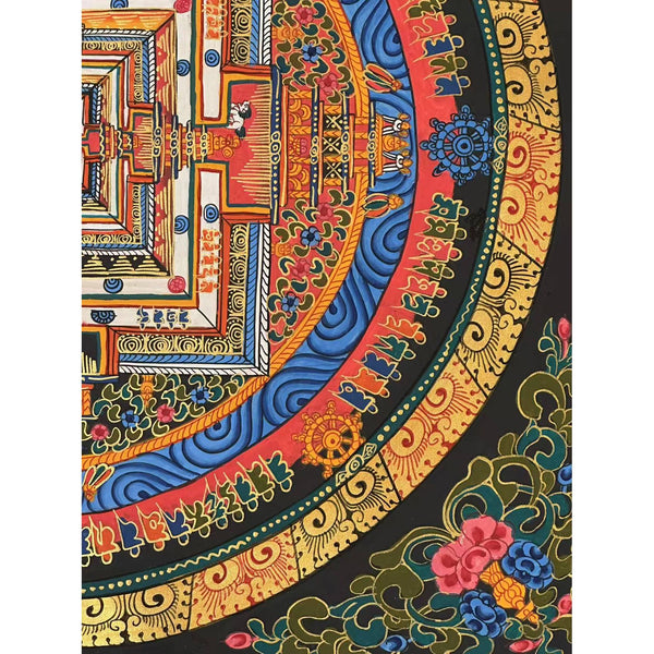 Kalachakra Mandala Tibetan Thangka Painting