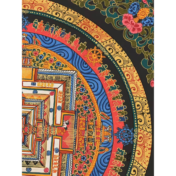 Kalachakra Mandala Tibetan Thangka Painting