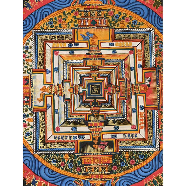 Kalachakra Mandala Tibetan Thangka Painting