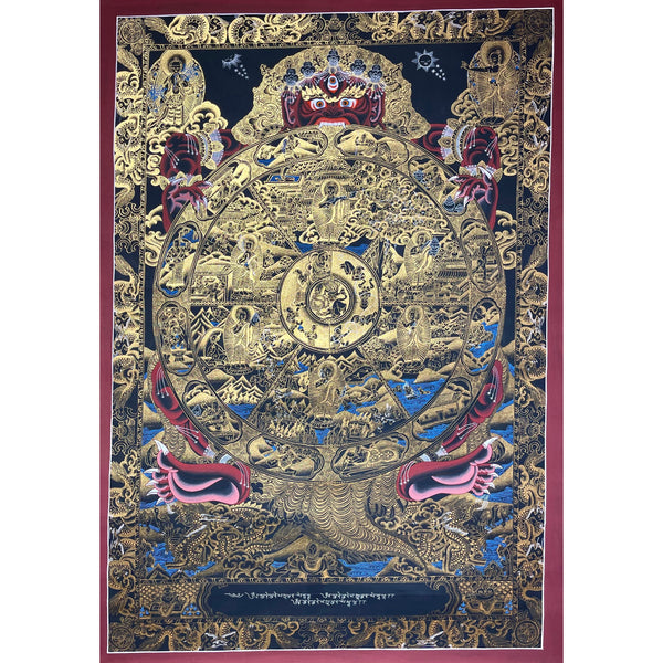 Wheel Of Life Masterpiece Large Thangka