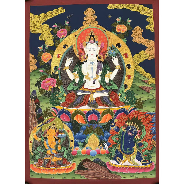 Chenrezig Thangka Painting