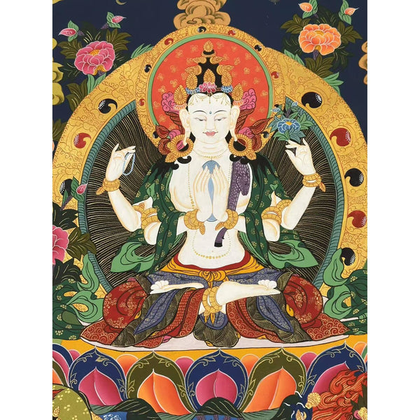 Chenrezig Thangka Painting