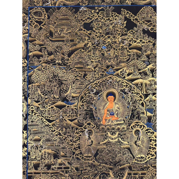 Buddha Life Story Large Thangka