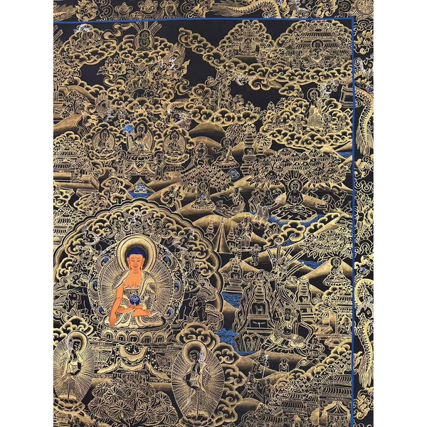 Buddha Life Story Large Thangka
