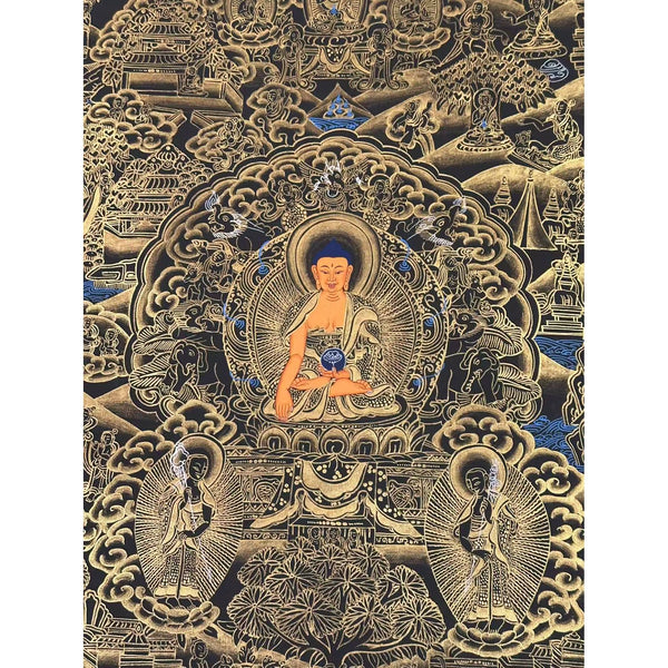 Buddha Life Story Large Thangka