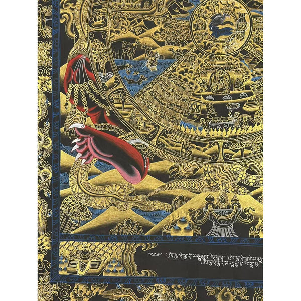 Wheel Of Life Masterpiece Large Thangka