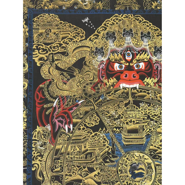 Wheel Of Life Masterpiece Large Thangka