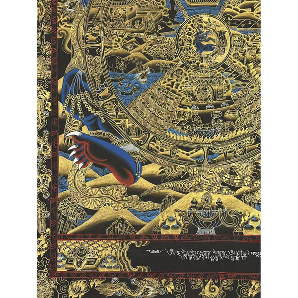Wheel Of Life Masterpiece Large Thangka