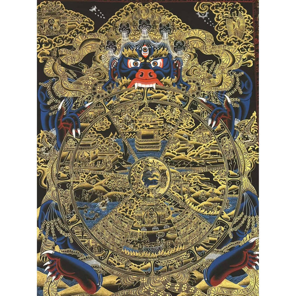 Wheel Of Life Masterpiece Large Thangka