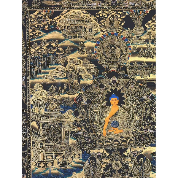 Buddha Life Story Thangka