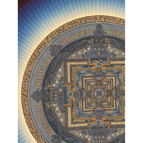 Kalachakra Mandala Tibetan Thangka Painting