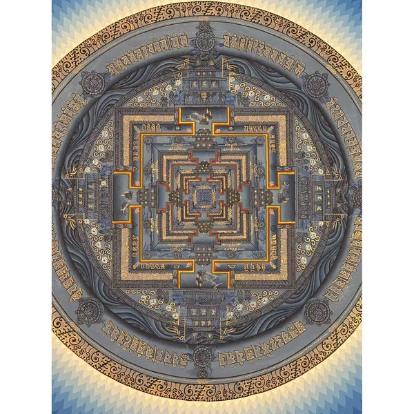 Kalachakra Mandala Tibetan Thangka Painting