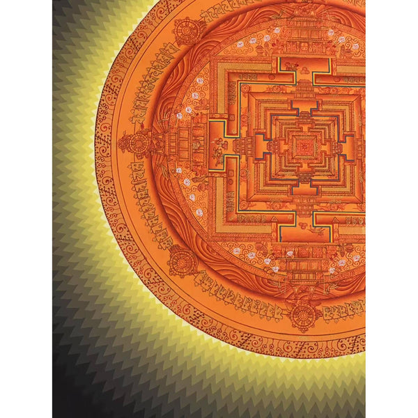 Kalachakra Mandala Tibetan Thangka Painting