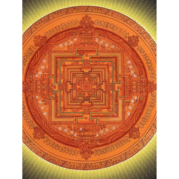 Kalachakra Mandala Tibetan Thangka Painting