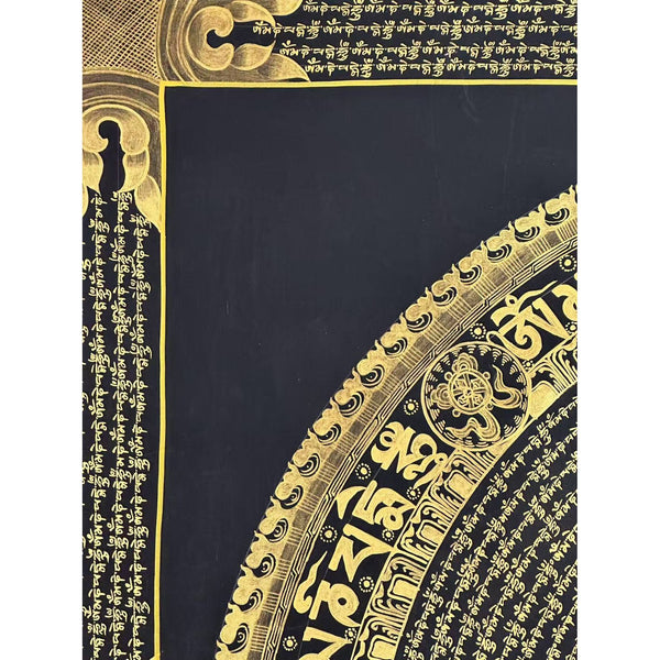 Om Mantra Mandala Large Thangka
