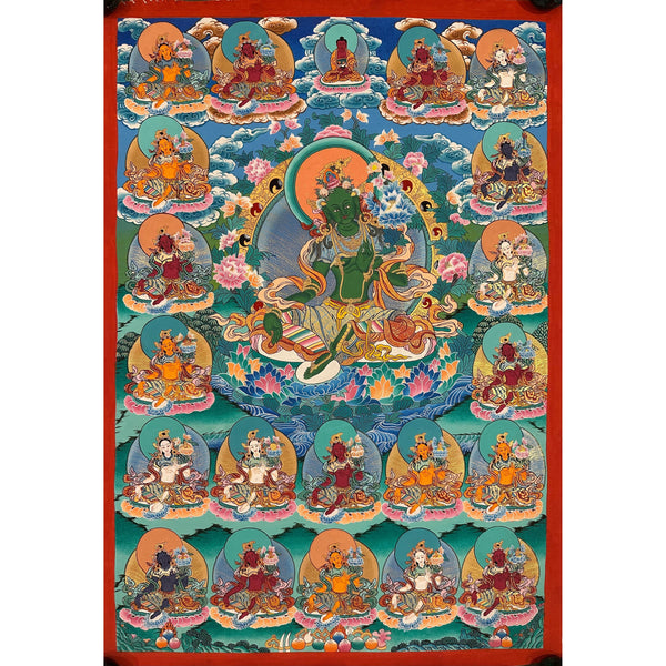 21 Tara Tibetan Thangka Painting