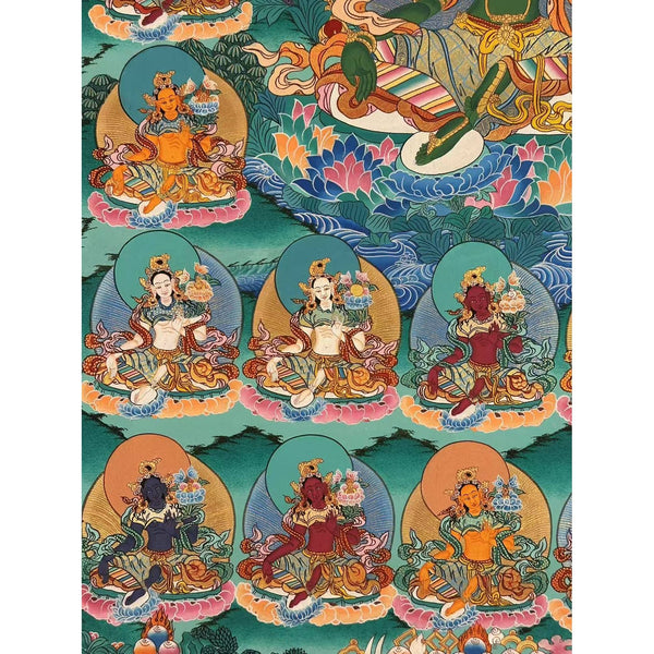 21 Tara Tibetan Thangka Painting