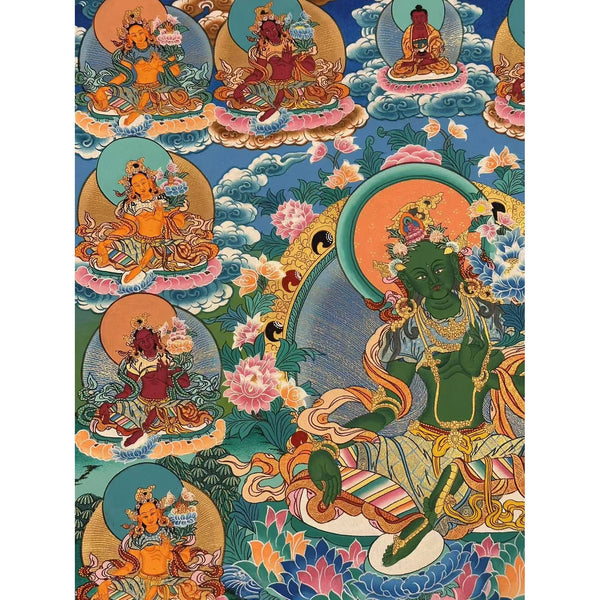 21 Tara Tibetan Thangka Painting