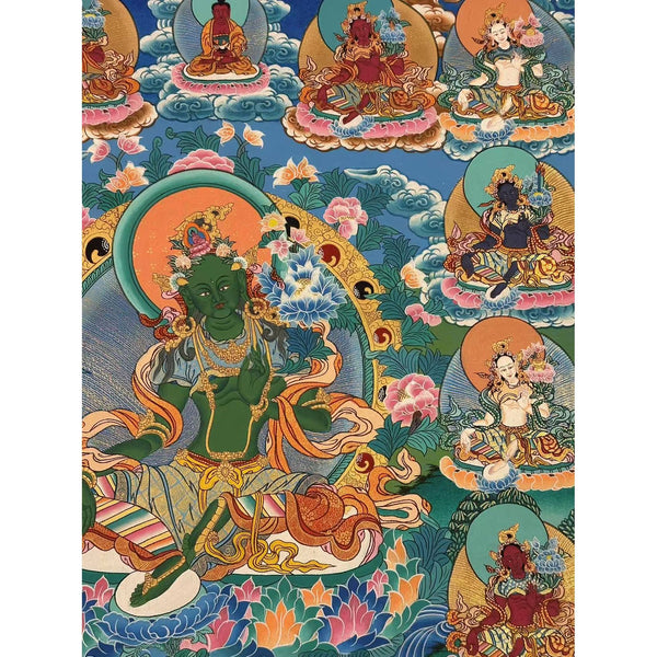 21 Tara Tibetan Thangka Painting