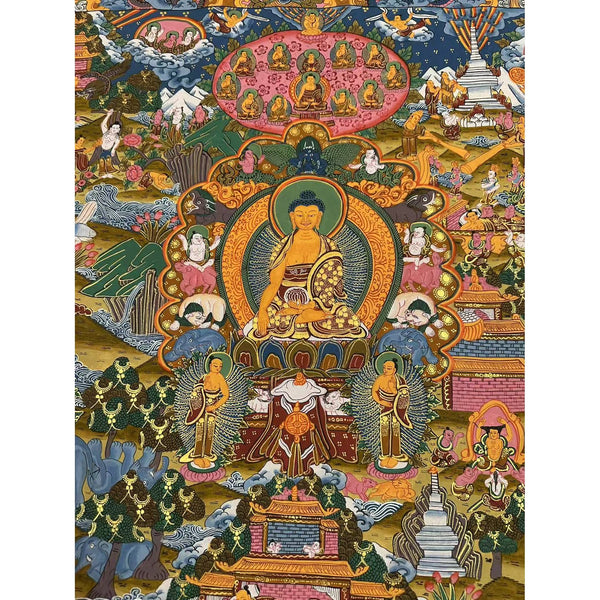 Buddha Life Story Thangka