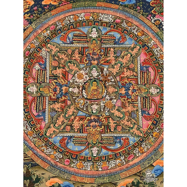 Buddha Life Story Mandala Thangka