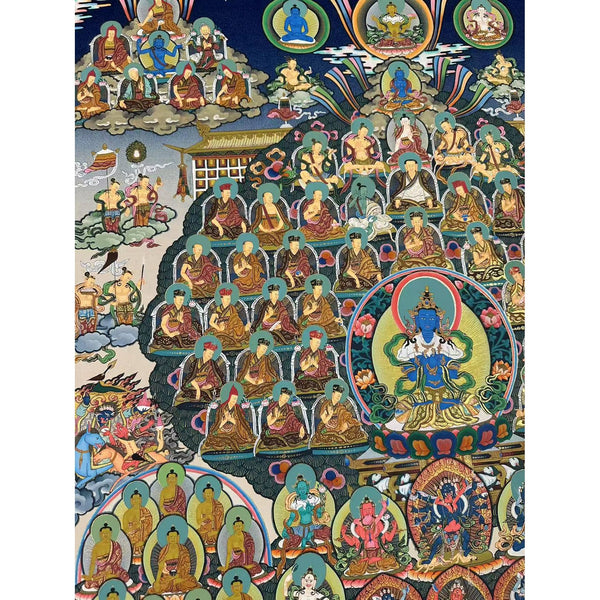 Karma Kagyu Lineage Refuge Tree Large Thangka