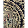 Kalachakra Mandala Black and Gold Thangka Painting