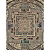Kalachakra Mandala Black and Gold Thangka Painting