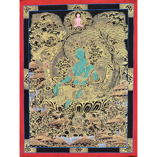 Green Tara Thangka