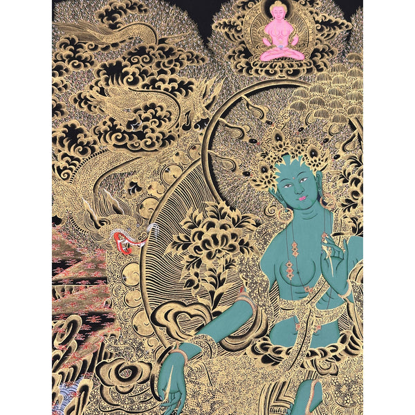 Green Tara Thangka