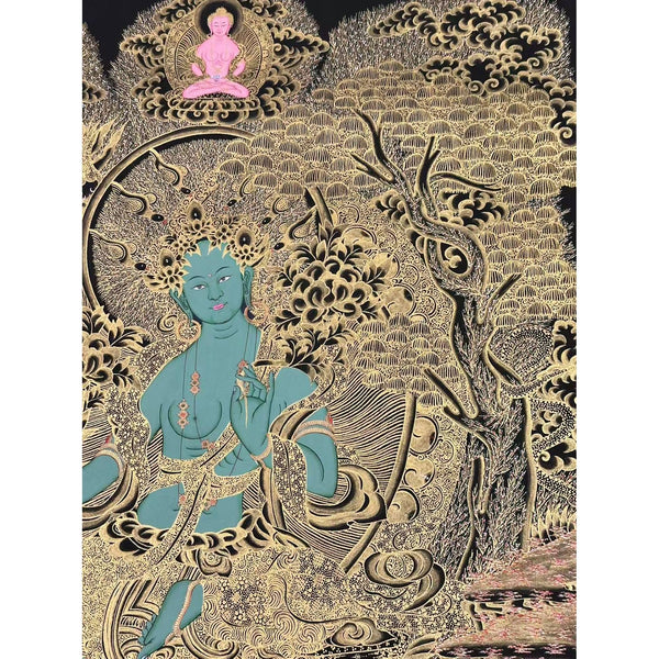 Green Tara Thangka