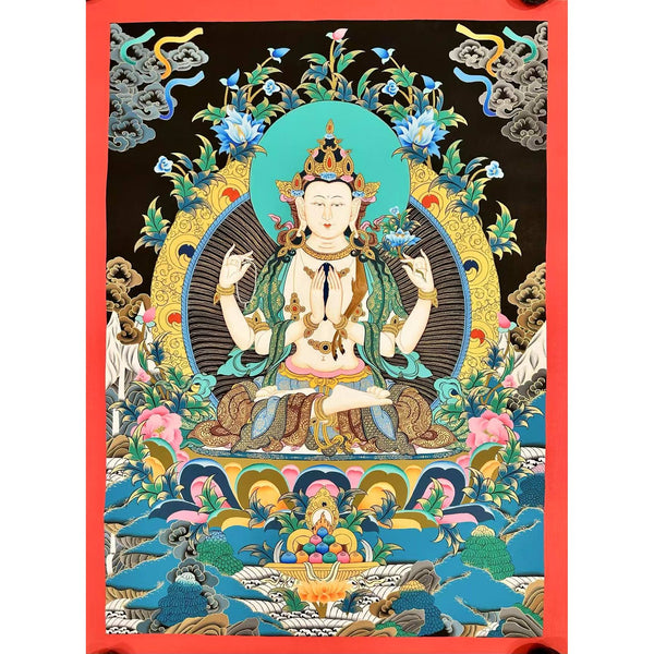 Chenrezig Thangka Painting