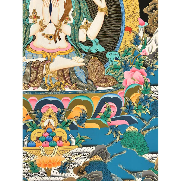 Chenrezig Thangka Painting