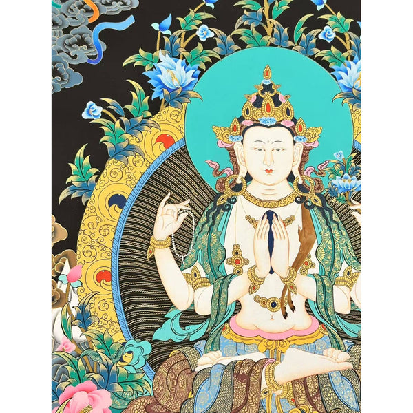 Chenrezig Thangka Painting