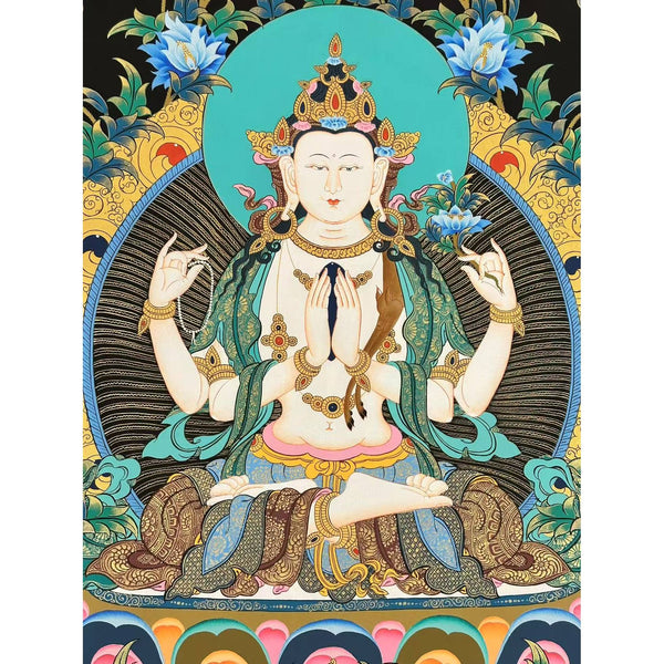 Chenrezig Thangka Painting